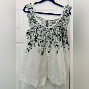 Anthropologie Floral Print
Sleeveless Top Size L